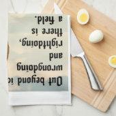 Rumi-ich treffe dich dort geschirrtuch (Viertel Falte)