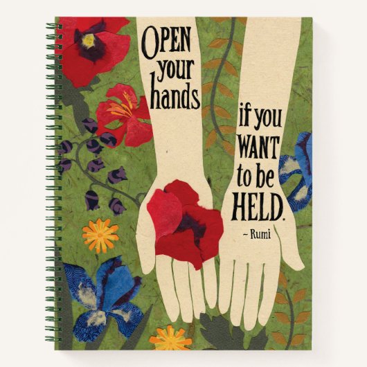 Rumi in Garden Rezepte Notizblock (Vorderseite)