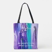 Rumi Inspiration Personalisiert Art Tote Tag Tasche (Rückseite)