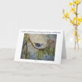 Rumi Inspiration Wasserfarbenfrohe Vogelkunstkarte Karte (Gelbe Blume)