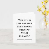 Rumi Inspiration Zitat Karte (Gelbe Blume)