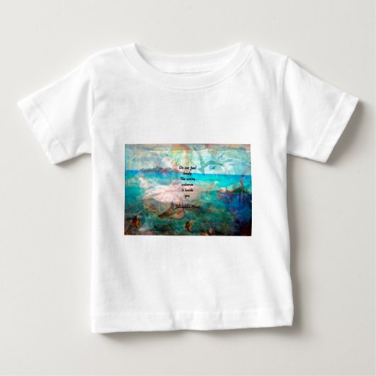 Rumi Inspiration Zitat über das Universum Baby T-shirt (Vorderseite)