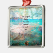 Rumi Inspiration Zitat über das Universum Ornament Aus Metall (Links)