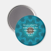 Rumi Inspirational Quotation Sprichwort über den G Magnet (Vorderseite/Rückseite)