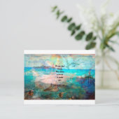 Rumi Inspirations-Zitat über das Universum Postkarte (Stehend Vorderseite)