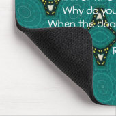 Rumi inspirierendes Zitat mit Stammesdesign Mousepad (Ecke)