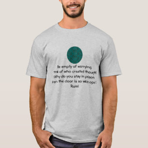 Rumi inspirierendes Zitat mit Stammesdesign T-Shirt