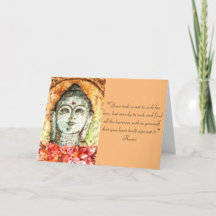 Rumi Liebe-Zitat-Buddha-Kunst-Gruß-Karte Karte