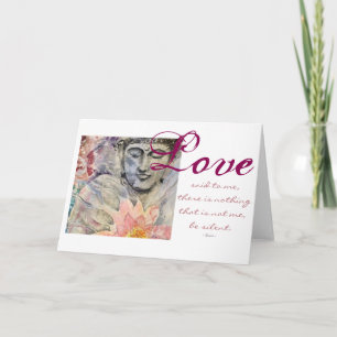 Rumi Liebe Zitat Buddha Wasserfarben Kunstkarten Karte