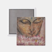 Rumi Liebe Zitat Buddha Wasserfarben Magnet (Vorderseite/Rückseite)