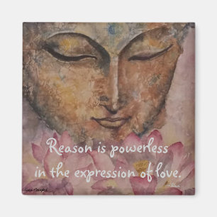 Rumi Liebe-Zitat-Buddhawatercolor-Kunst-Magnet Magnet