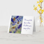 Rumi Liebe Zitat Butterfly Wasserfarben Kunstkarte Karte (Gelbe Blume)