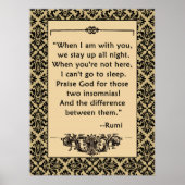 RUMI-LIEBE-Zitat für Plakate oder Printwerbung (Vorne)