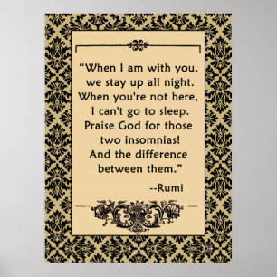 RUMI-LIEBE-Zitat für Plakate oder Printwerbung