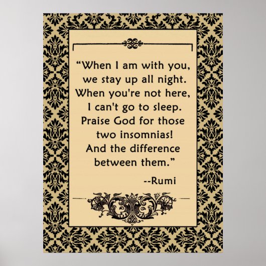 RUMI-LIEBE-Zitat für Plakate oder Printwerbung (Vorne)