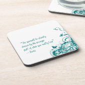 Rumi Liebe Zitat Getränkeuntersetzer (Linke Seite)