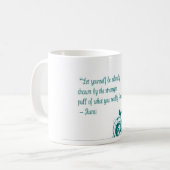 Rumi Liebe Zitat Kaffeetasse (Vorderseite Links)