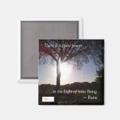 Rumi "Light Your Being" Magnet (Vorderseite/Rückseite)