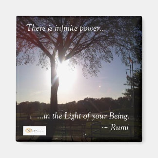 Rumi "Light Your Being" Magnet