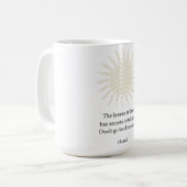 Rumi Morgenpoesie Kaffeetasse (Vorderseite Links)