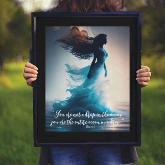 Rumi Ocean Quote Dreamscape Poster