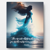 Rumi Ocean Quote Dreamscape Tabletop Plaque Fotoplatte (Vorderseite)
