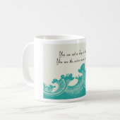Rumi Ocean Zitat Kaffeetasse (Vorderseite Links)