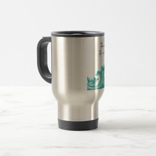 Rumi Ocean Zitat Reisebecher (Vorderseite Links)