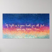 Rumi Quote Abstrakt Poster (Vorne)