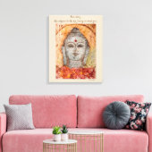 Rumi Quote Buddha Leinwand Wasserfarben Kunst (Insitu (Wohnzimmer))
