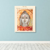 Rumi Quote Buddha Leinwand Wasserfarben Kunst (Insitu (Holzboden))