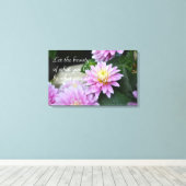 Rumi Quote Dahlia Canvas Print Leinwanddruck (Insitu (Holzboden))