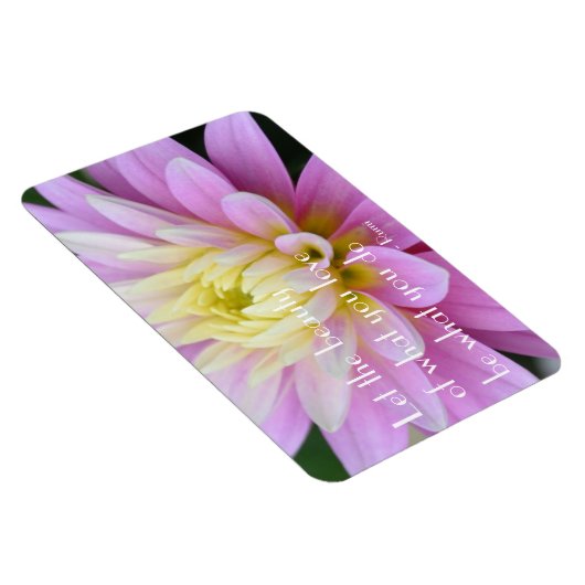 Rumi Quote Dahlia Magnet (Rechte Seite)