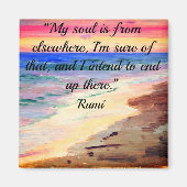 Rumi Quote Magnet (Vorne)