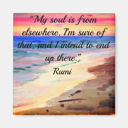 Rumi Quote Magnet (Vorne)