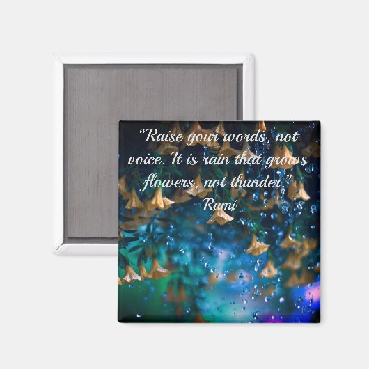 Rumi Quote Magnet (Vorderseite/Rückseite)