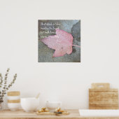 Rumi Quote Pink Leaf Poster (Küche)