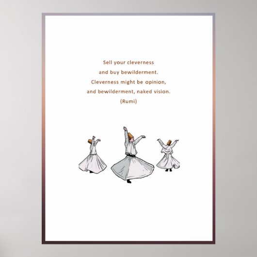 Rumi Quotes Poster (Vorne)