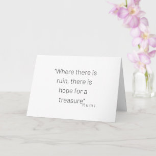 Rumi Quotes Tasse Karte