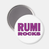 Rumi Rocks Magnet (Vorderseite/Rückseite)