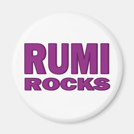 Rumi Rocks Magnet (Vorne)