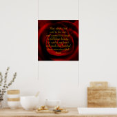 Rumi Rote Rose Beauty Poster (Küche)