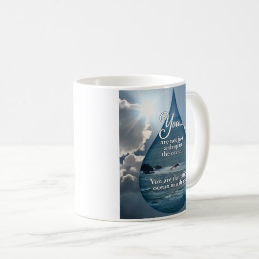 Rumi ~ Tauchen im Ozean Kaffeetasse (VorderseiteRechts)