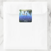 Rumi The Wunders Quadratischer Aufkleber (Tasche)