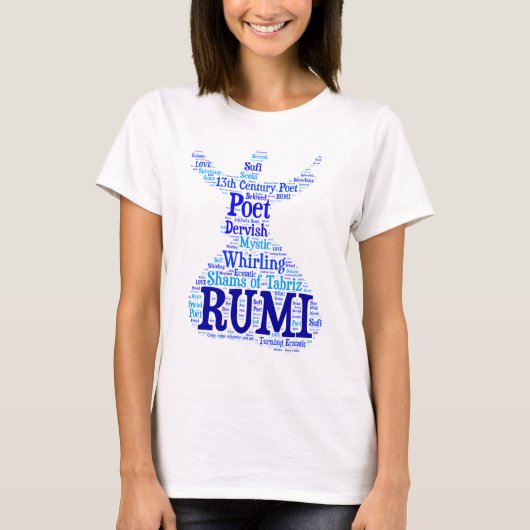 Rumi Wort-Kunst T-Shirt (Vorderseite)