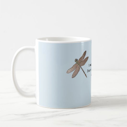 Rumi wünscht Zitat & Dragonfly Kaffeetasse (Links)
