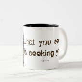Rumi Zitat-Buddha-Kunst-Kaffee-Tasse Zweifarbige Tasse (VorderseiteRechts)