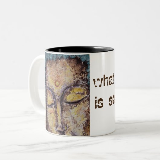 Rumi Zitat-Buddha-Kunst-Kaffee-Tasse Zweifarbige Tasse (Vorderseite Links)