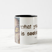 Rumi Zitat-Buddha-Kunst-Kaffee-Tasse Zweifarbige Tasse (Mittel)