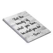 Rumi Zitat inspirierend Notizblock (Rechte Seite)